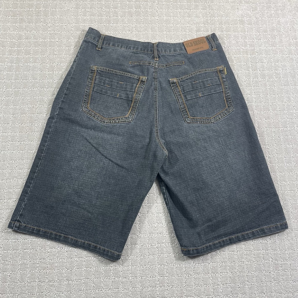 Old Skool Y2K Denim Jean Shorts Mens‎ 36 Skater Southpole JNCO Jorts